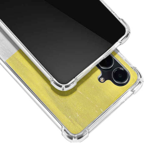 Vatican City Flag Distressed Galaxy S23 FE Clear Case